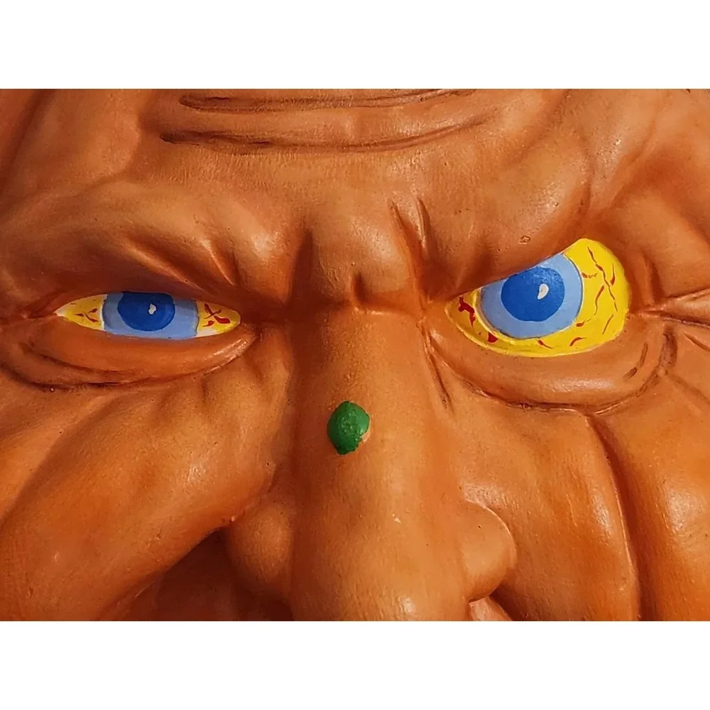 Vintage‎ Scioto Ceramics Mad Face Pumpkin Jack O-Lantern Witch Anthropomorphism